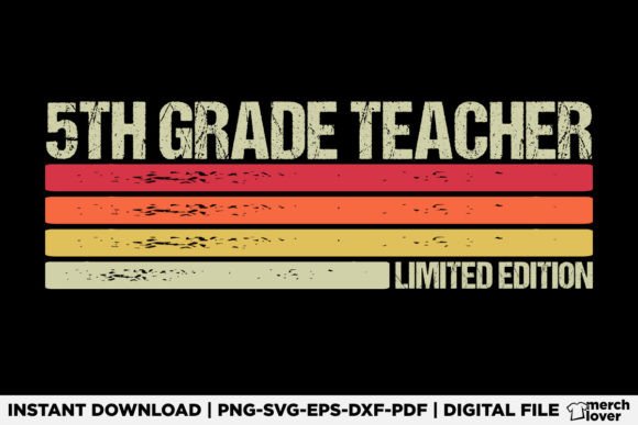 5th Grade Teacher Birthday Job Title Graphics
