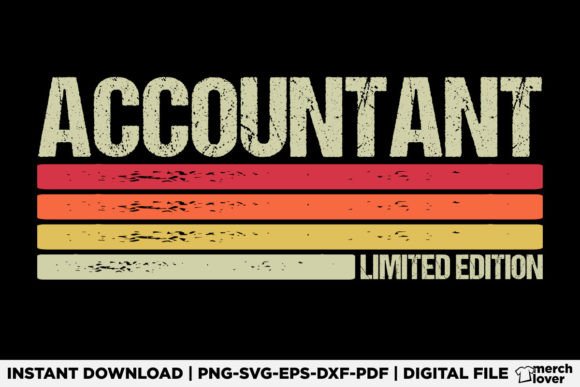 Accountant Birthday Job Title T-Shirt Graphics