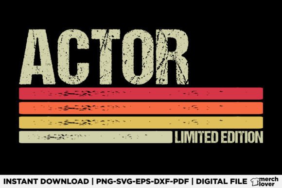 Actor Birthday Job Title T-Shirt Graphics and T-Shirt Designs