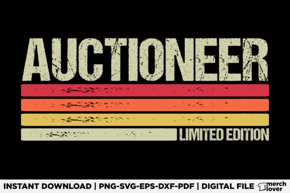 Auctioneer Birthday Job Title T-Shirt Graphics