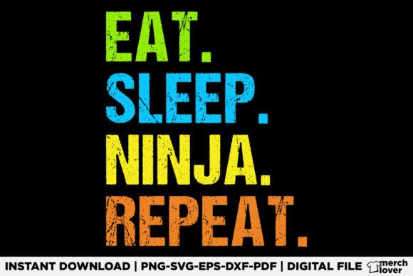 Eat Sleep Ninja Karate Repeat T-Shirt Graphics Review