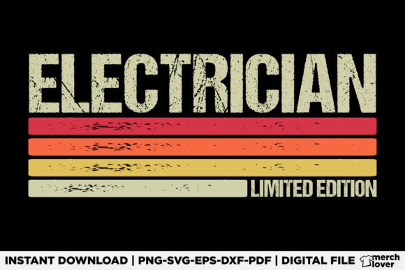 Electrician Birthday Job Title T-Shirt Graphics and T-Shirt Designs