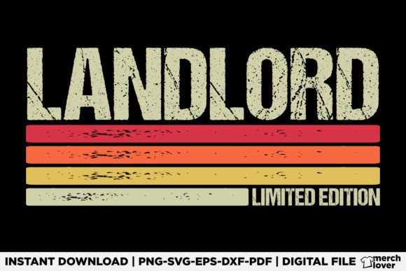 Landlord Birthday Job Title T-Shirt Graphics and T-Shirt Designs