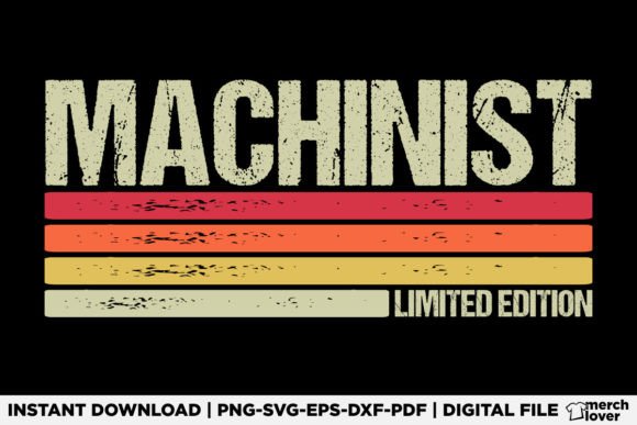 Machinist Birthday Job Title T-Shirt Graphics