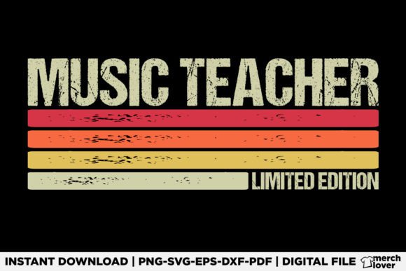 Music Teacher Birthday Job Title T-Shirt Graphics