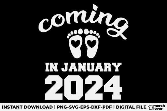 New Baby Coming in January 2024 T-Shirt Graphics Review