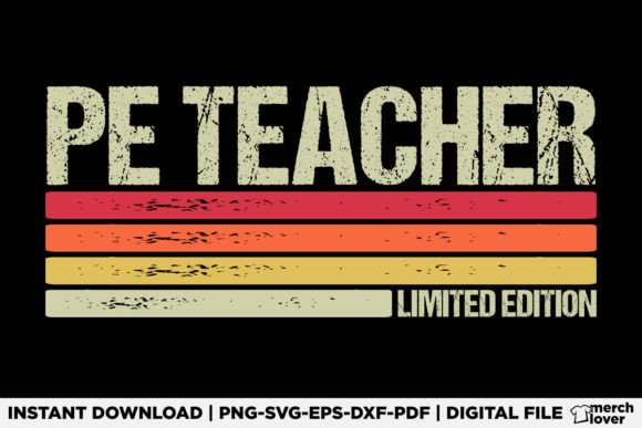 PE Teacher Birthday Job Title T-Shirt Graphics and T-Shirt Designs