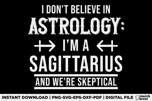 Sagittarian Zodiac SVG: Graphics for T-Shirt Designs