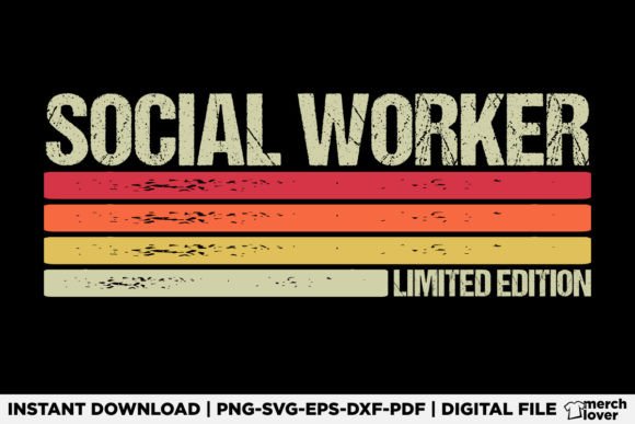 Social Worker Birthday Job Title T-Shirt Graphics