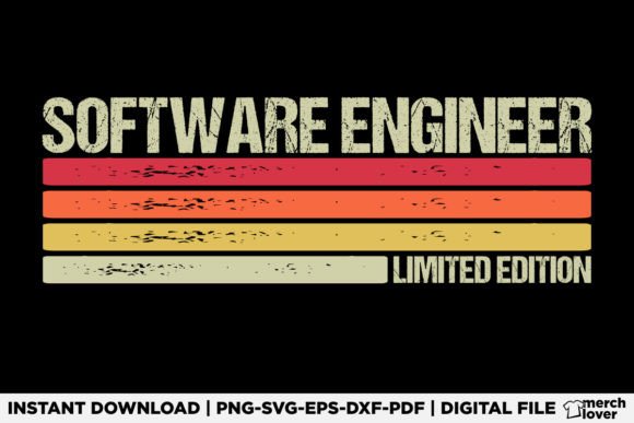 Software Engineer Birthday Job Title SVG Graphics