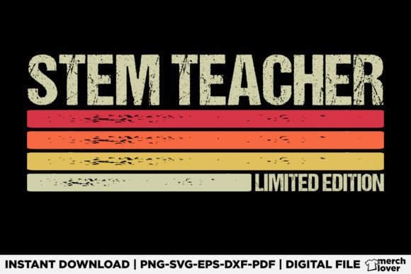 Stem Teacher Birthday Job Title T-Shirt Graphics and T-Shirt Designs